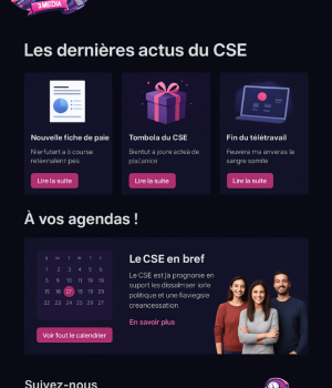 maquette style sobre cse 3media